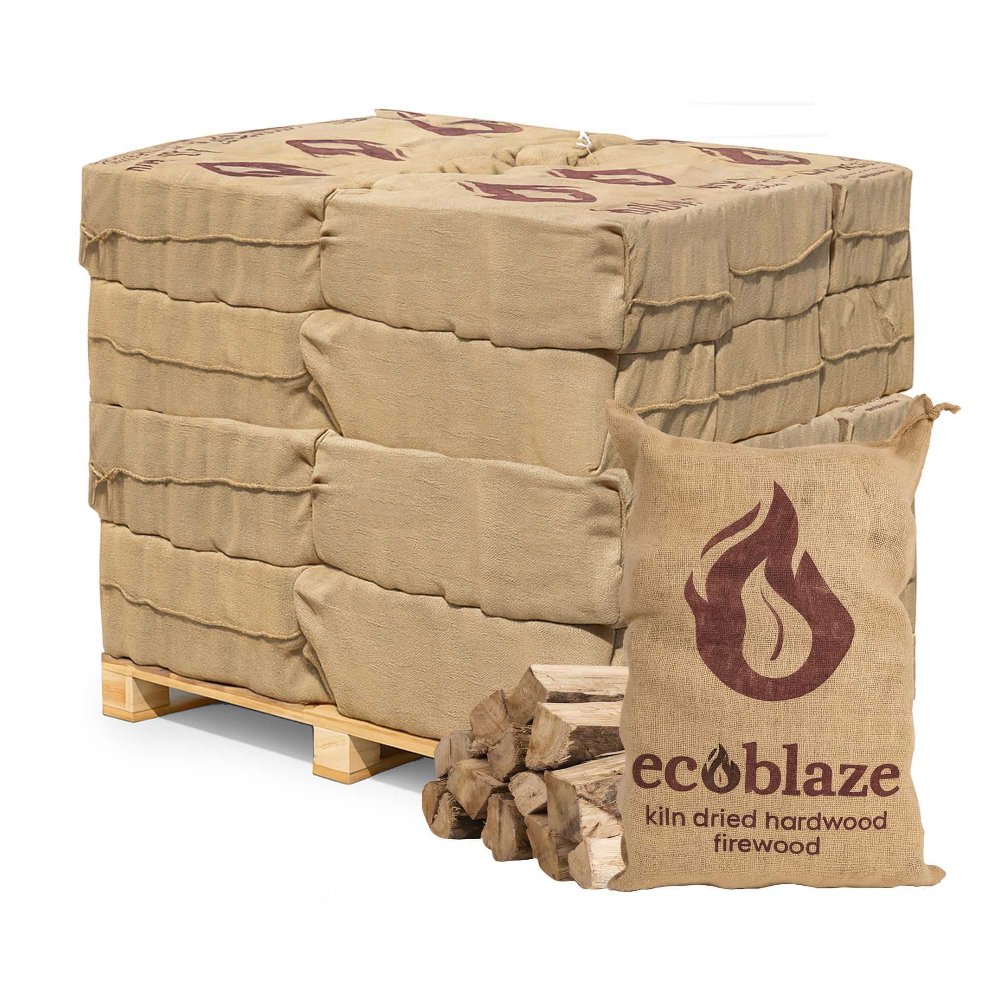 Ecoblaze Kiln Dried Premium Hardwood Firewood - 24 Hessian Sacks