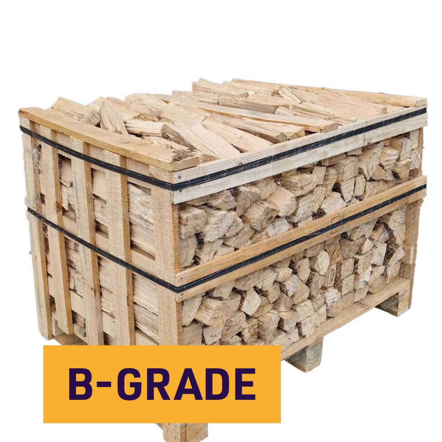 Kiln Dried Premium Hardwood Firewood Standard Crate B-Grade
