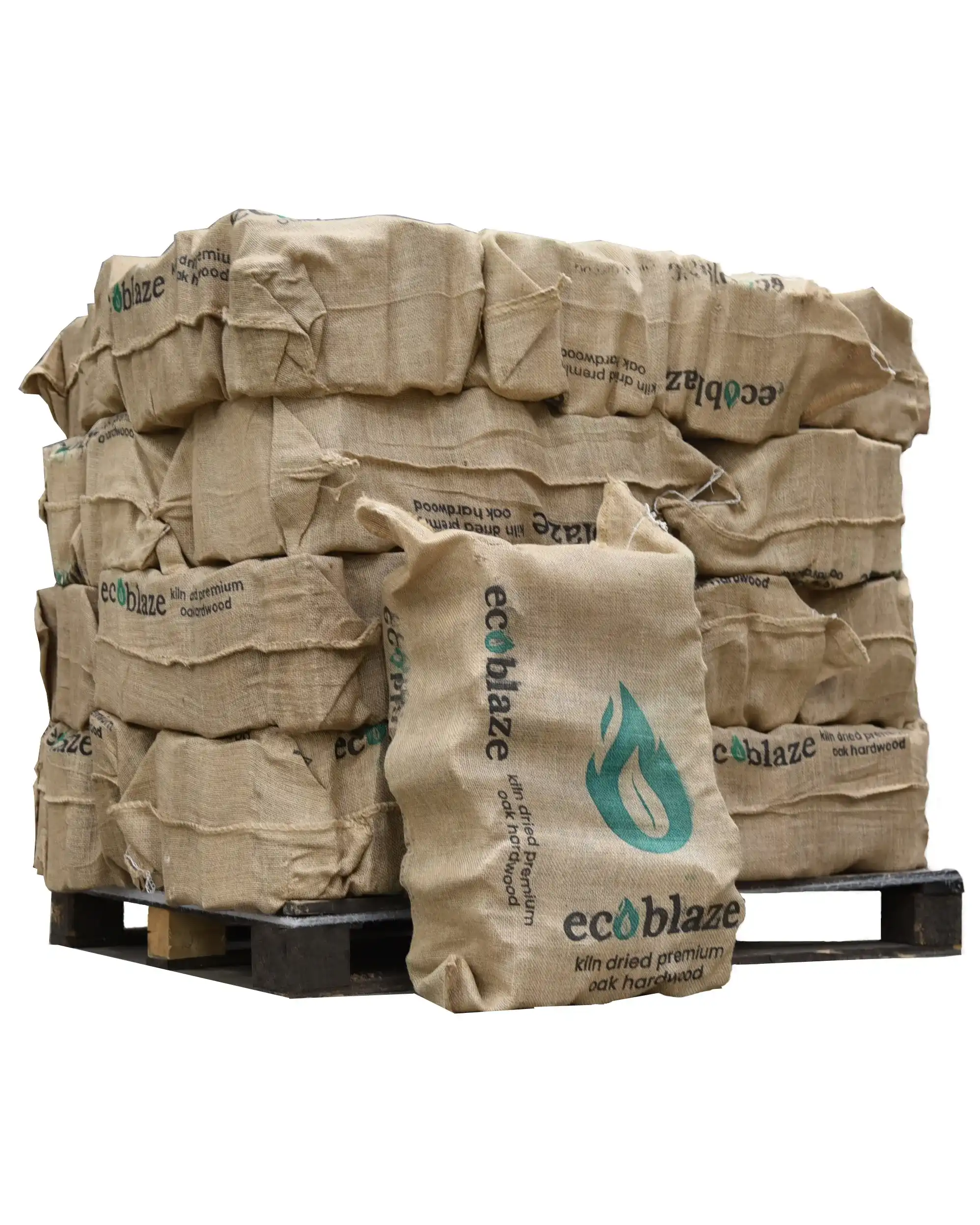 Ecoblaze Kiln Dried Oak Firewood - 24 Hessian Sacks